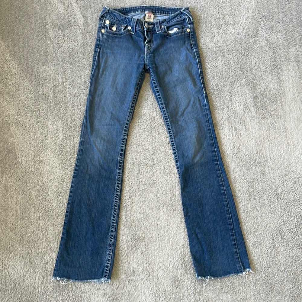 VGC True Religion Hi Rise Boot Jeans - Size 28